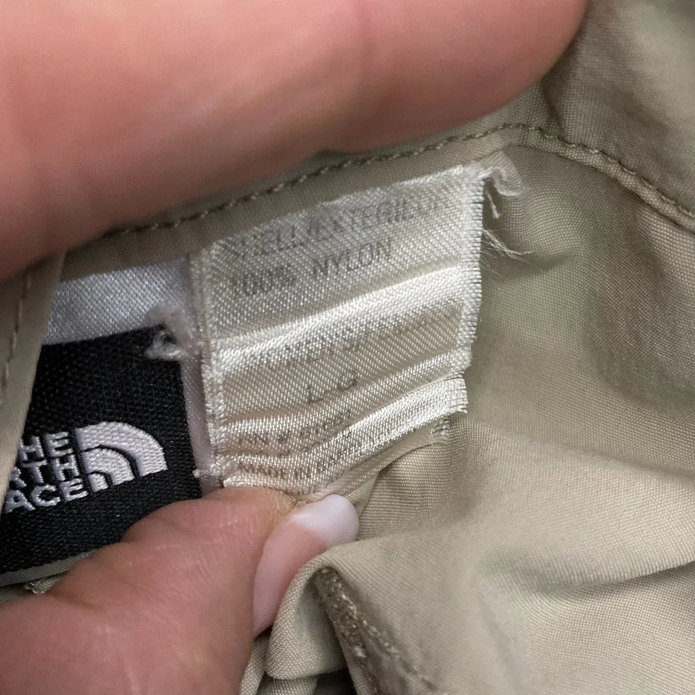 VTG The North Face Technical Hiking Khaki Nylon Cargo Pant Mens XL 38 38x29 $115